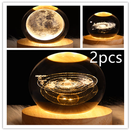 LED Galaxy Crystal Ball Lamp