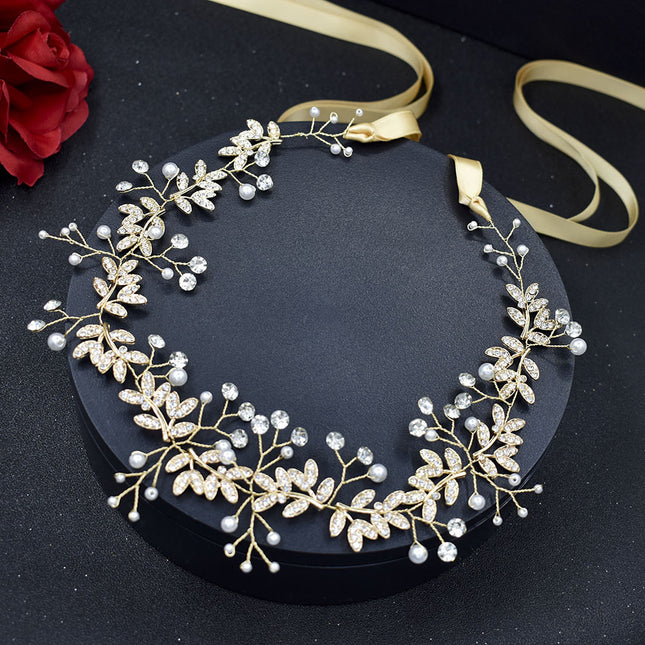 Bridal Hair Band Rhinestone Alloy Wedding Hair Jewelry