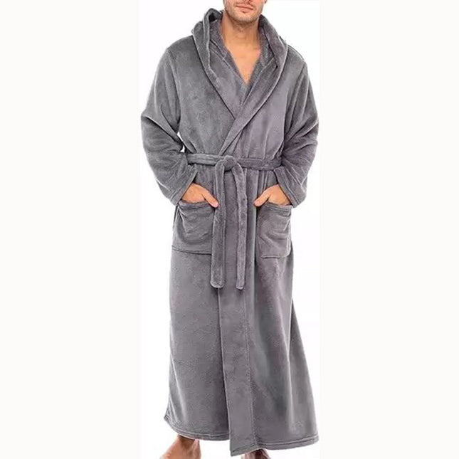 Men's Plus Size Warm Nightgown