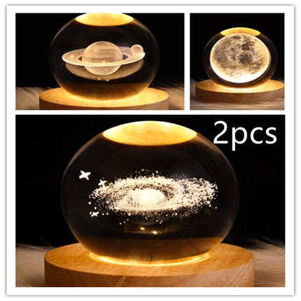 LED Galaxy Crystal Ball Lamp