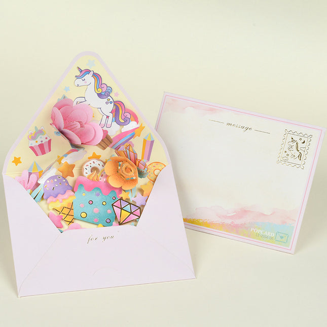 Floral Greeting Card with Envelope