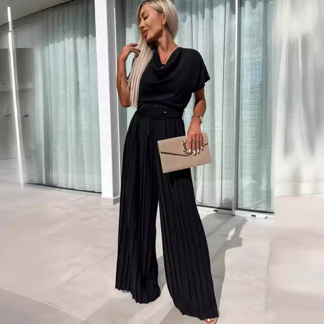 Fashion Jumpsuit with Belt