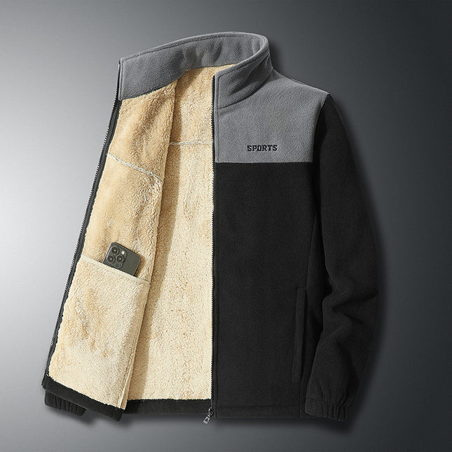 Men's Embroidered Fleece Jacket
