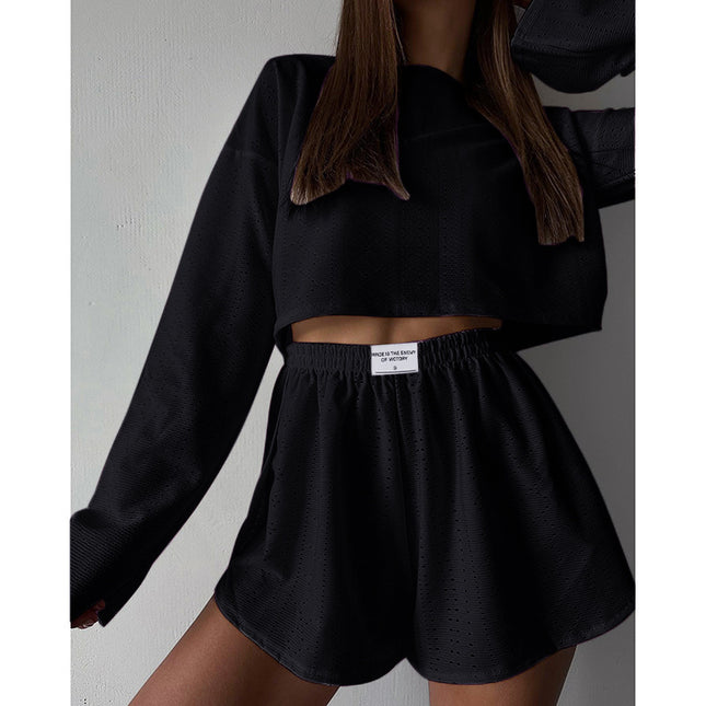 Hollow Long-Sleeved Suit