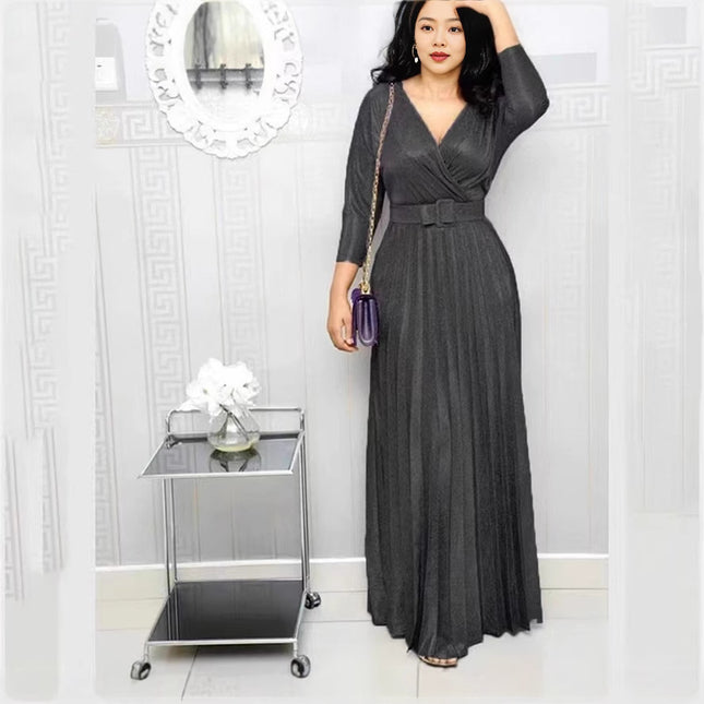 Women's Clothing Fashion Long Sleeve  Dress