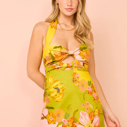 Buckle Spaghetti Strap Dress