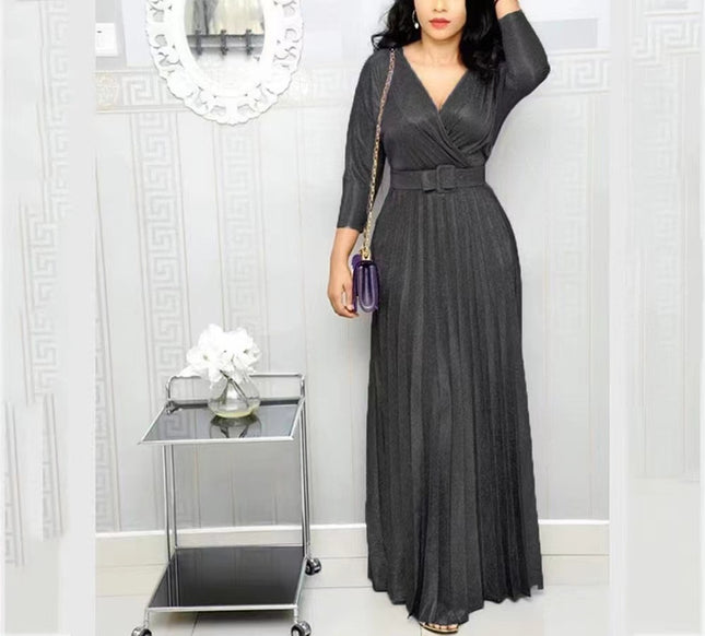 Women's Clothing Fashion Long Sleeve  Dress