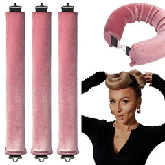 Heatless Hair Curlers Curling Rod Headband for heat-free curls.