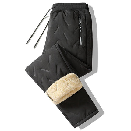 Winter Sweatwear Men Plush Fleece Sweatpants