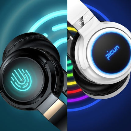 Bluetooth Earphones With Headworn Luminous Folding