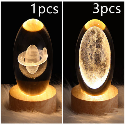 LED Galaxy Crystal Ball Lamp