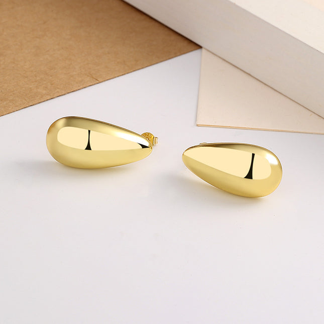 Gold Plating Simple And Elegant Earrings
