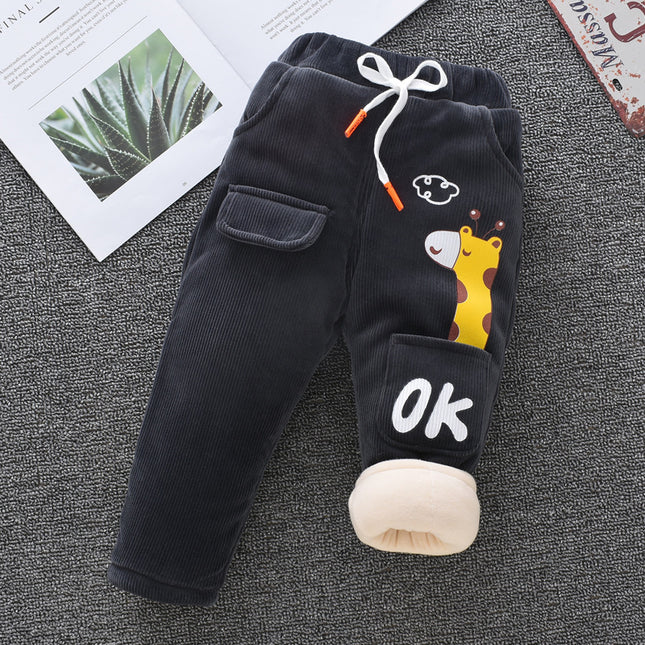 Pantalons en coton pour bébé garçons et filles