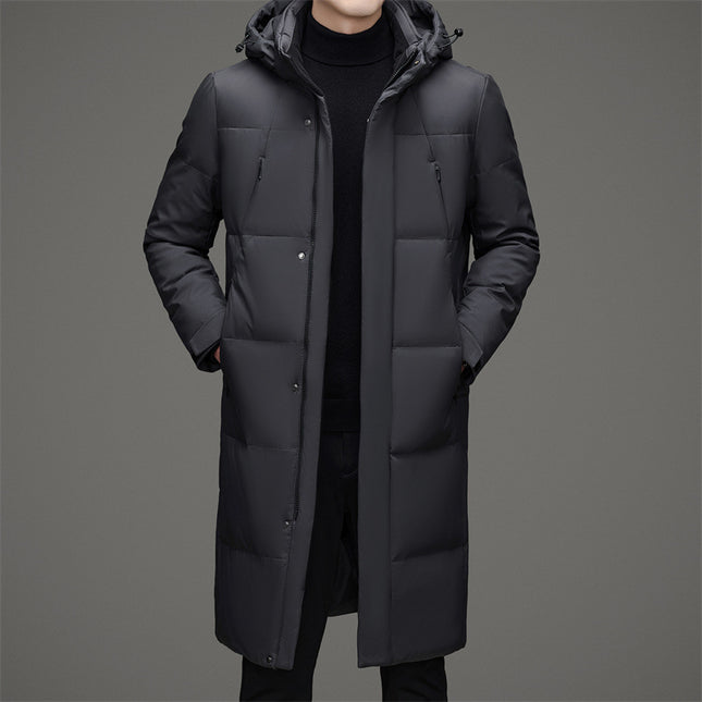 Veste mi-longue en duvet de canard pour homme