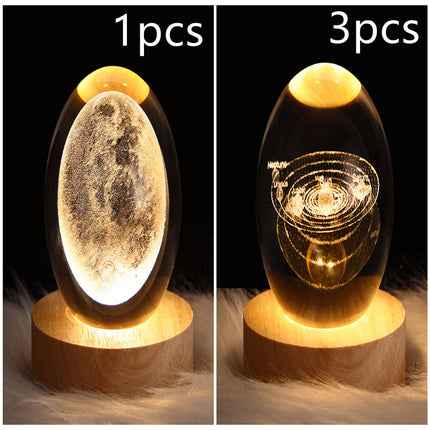 LED Galaxy Crystal Ball Lamp