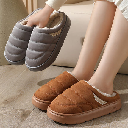 Fashion Solid Plush Slipper