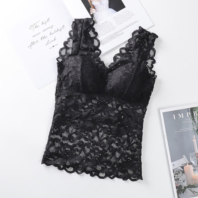 Long V Tie Lace Wrap Chest Strap