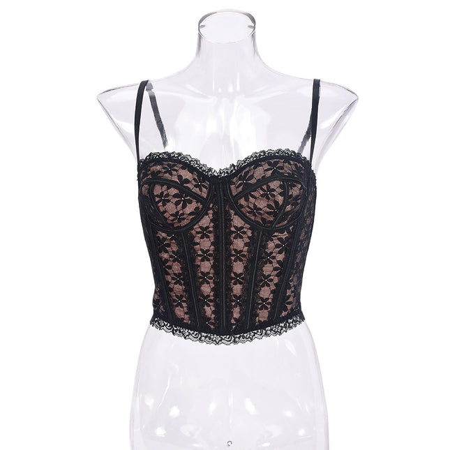 Hollow Backless See-through Camisole