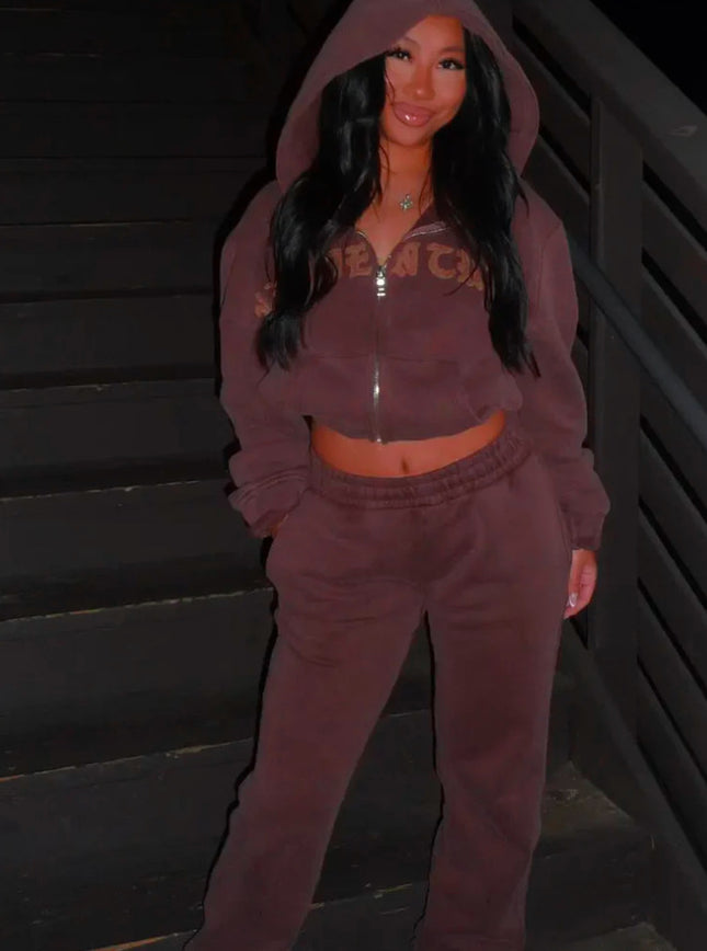 Ins Letter Sports Suit