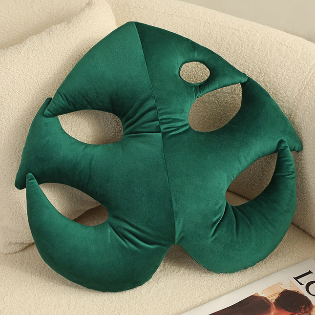 Coussin d'intérieur à motif de plantes vertes