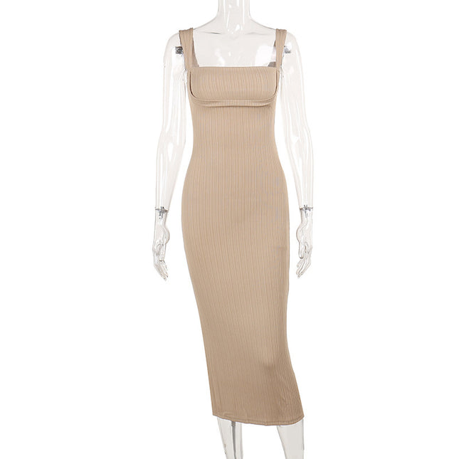 Slim-fit Red Christmas Dress