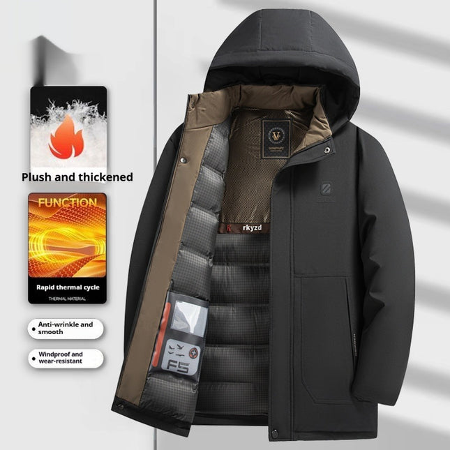 Doudoune doublée polaire pour homme