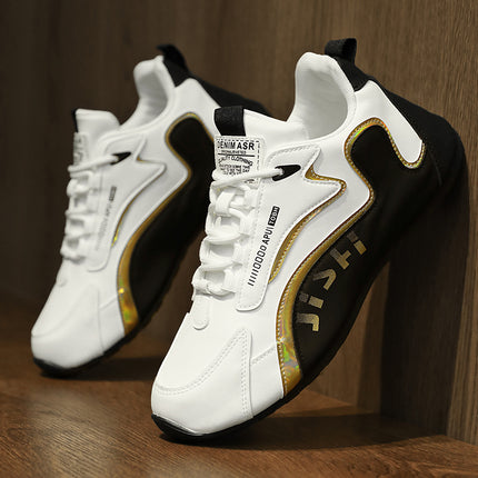 Fashion Colorblock Lace-up Sneakers for Men