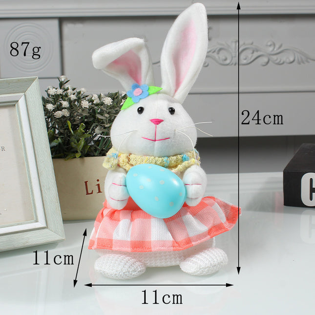 Easter Cartoon Cute Newspaper Egg Radish Luminous Rabbit