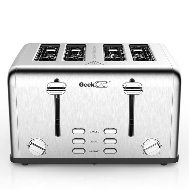 Geek Chef 4-Slice Stainless Steel Toaster