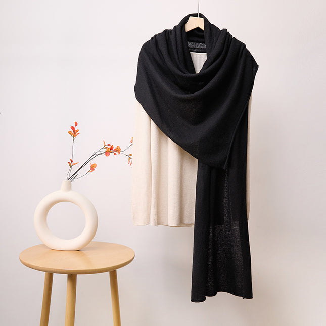Cashmere Scarf Winter Warm All-matching Knitted Shawl