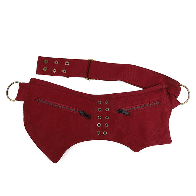 Vintage Waist Chest Bag for Women - Crossbody Waistpack, Outdoor Mobile Storage