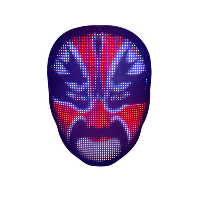 LED Halloween Face Masks Luminous Face Changing Party Props