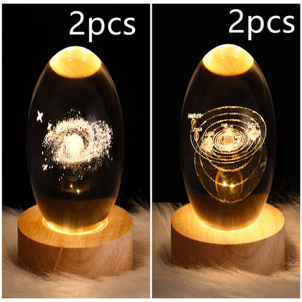 LED Galaxy Crystal Ball Lamp