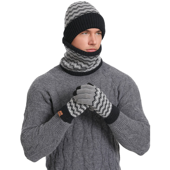 Cache-cou d'hiver chaud pour homme, bonnet tricoté résistant au froid