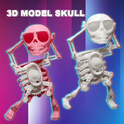 3D Mini Skull Decompression Toy