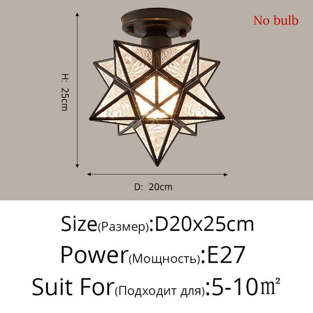 Nordic Five-Star Ceiling Lamp