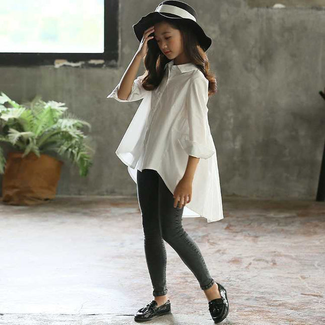 Fashionable Tops Korean Style Shirts for Big Kids