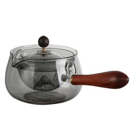 Rotating Glass Teapot