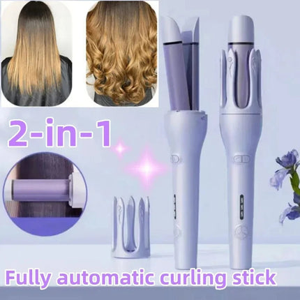 2-in-1 Automatic Hair Curler and Straightener