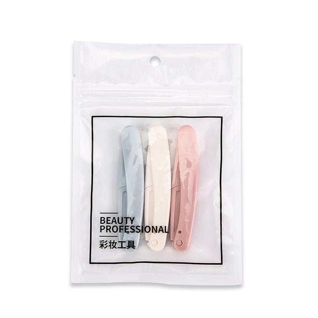 Three-Color Foldable Eyebrow Trimmer