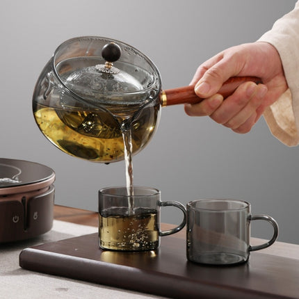 Rotating Glass Teapot
