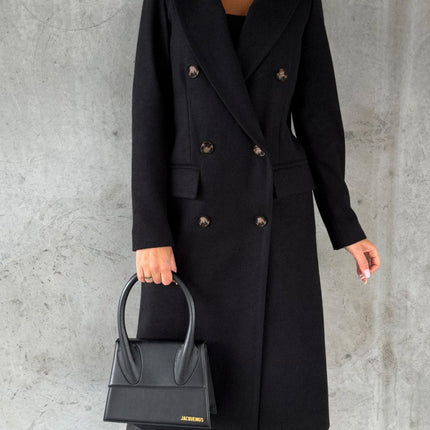 Long Sleeve Lapel Coat