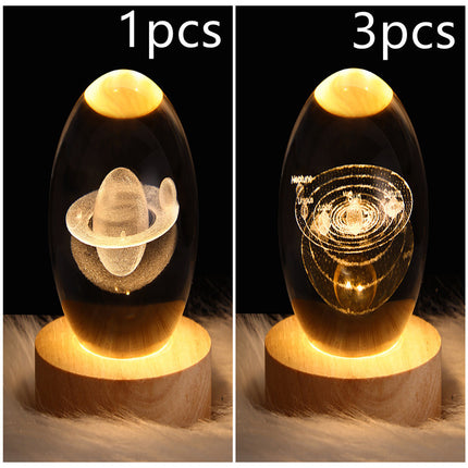 LED Galaxy Crystal Ball Lamp