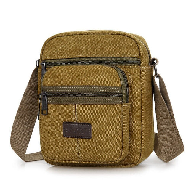 Retro Vintage Men's Crossbody Bag Canvas Shoulder Satchel