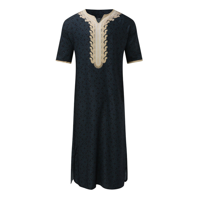 Men's Arab Ethnic Short Sleeve Romper
