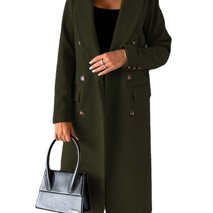 Long Sleeve Lapel Coat
