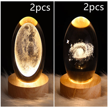 LED Galaxy Crystal Ball Lamp