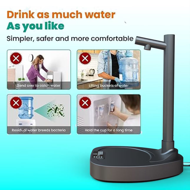 Automatic Water Bottle Dispenser with Extension Tube