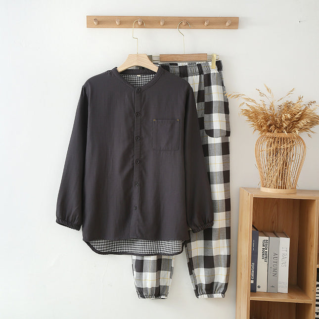 Men's Cotton Double-layer Cotton Yarn Set