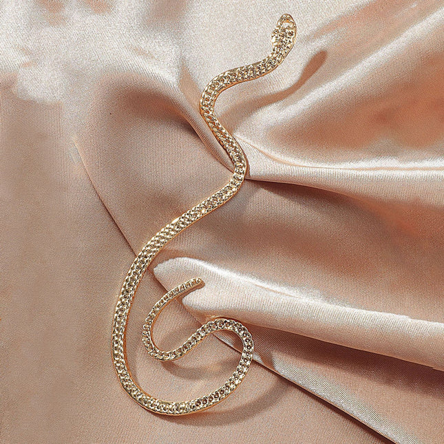 Vintage Zircon Snake-shaped Earrings